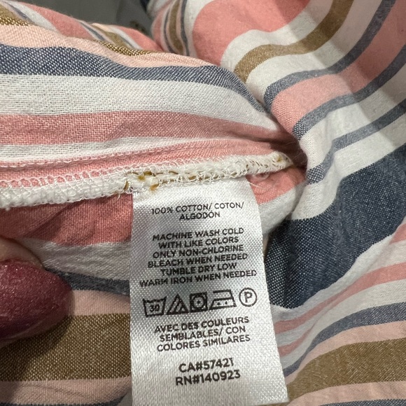 Loft Sleeveless Dress|Stripes|Size Small - Picture 4 of 5